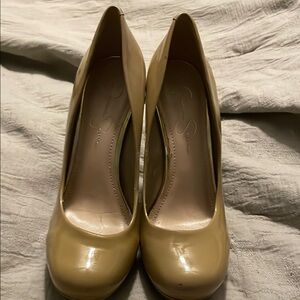 Elegant Beige Women's Heels